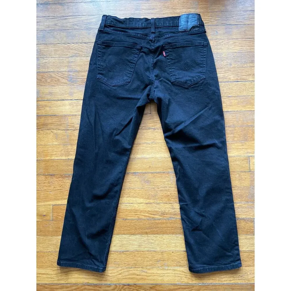 LEVI'S 541 Black Straight-Fit Flex Jeans Mens sz 32x30
